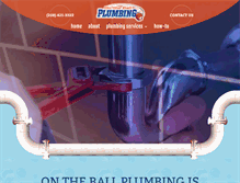 Tablet Screenshot of ontheballplumbing.com